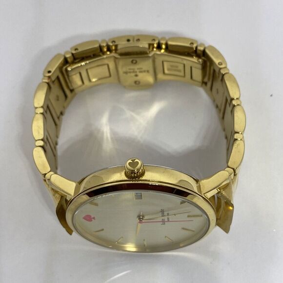 Kate Spade 0009 Women Kate Spade 0009 Women\'s Gold Stainless Steel Analog Gold Dial Quartz Watch JK833
